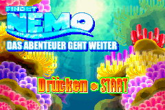 2 Games in 1 - Findet Nemo + Findet Nemo - Das Abenteuer Geht Weiter (Germany) (De+Fr,De,Nl) Cover