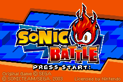 2 Games in 1 - Sonic Advance + Sonic Battle (Europe) (En,Ja,Fr,De,Es+En,Ja,Fr,De,Es,It) Cover
