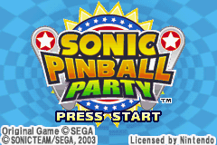 2 Games in 1 - Sonic Advance + Sonic Pinball Party (Europe) (En,Ja,Fr,De,Es+En,Ja,Fr,De,Es,It) Cover