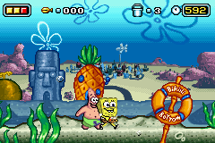 2 Games in 1 - The SpongeBob SquarePants Movie + SpongeBob SquarePants and Friends in Freeze Frame Frenzy (Europe) (En,Fr,De,Es,It,Nl+En,Fr,De,Es,Nl) Cover