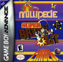 3 Games in One! - Super Breakout + Millipede + Lunar Lander (USA) Cover