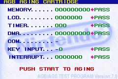 AGB Aging Cartridge (World) (v1.0) (Test Program) Cover