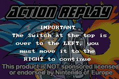 Action Replay GBX (Europe) (Unl) Cover