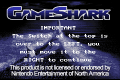 GameShark GBA (USA) (Unl) Cover
