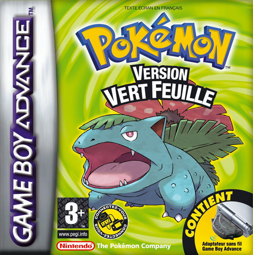 Pokemon - Version Vert Feuille (France) Cover