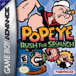 Popeye - Rush for Spinach (USA, Europe) (En,Fr,De,Es,It) Cover