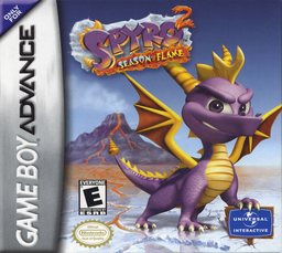 Spyro 2 - Season of Flame (USA) Cover