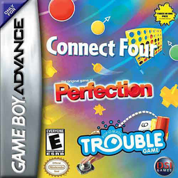 Three-in-One Pack - Connect Four + Perfection + Trouble (USA) Cover