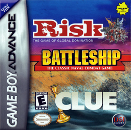 Three-in-One Pack - Risk + Battleship + Clue (USA) (Rev 1) Cover