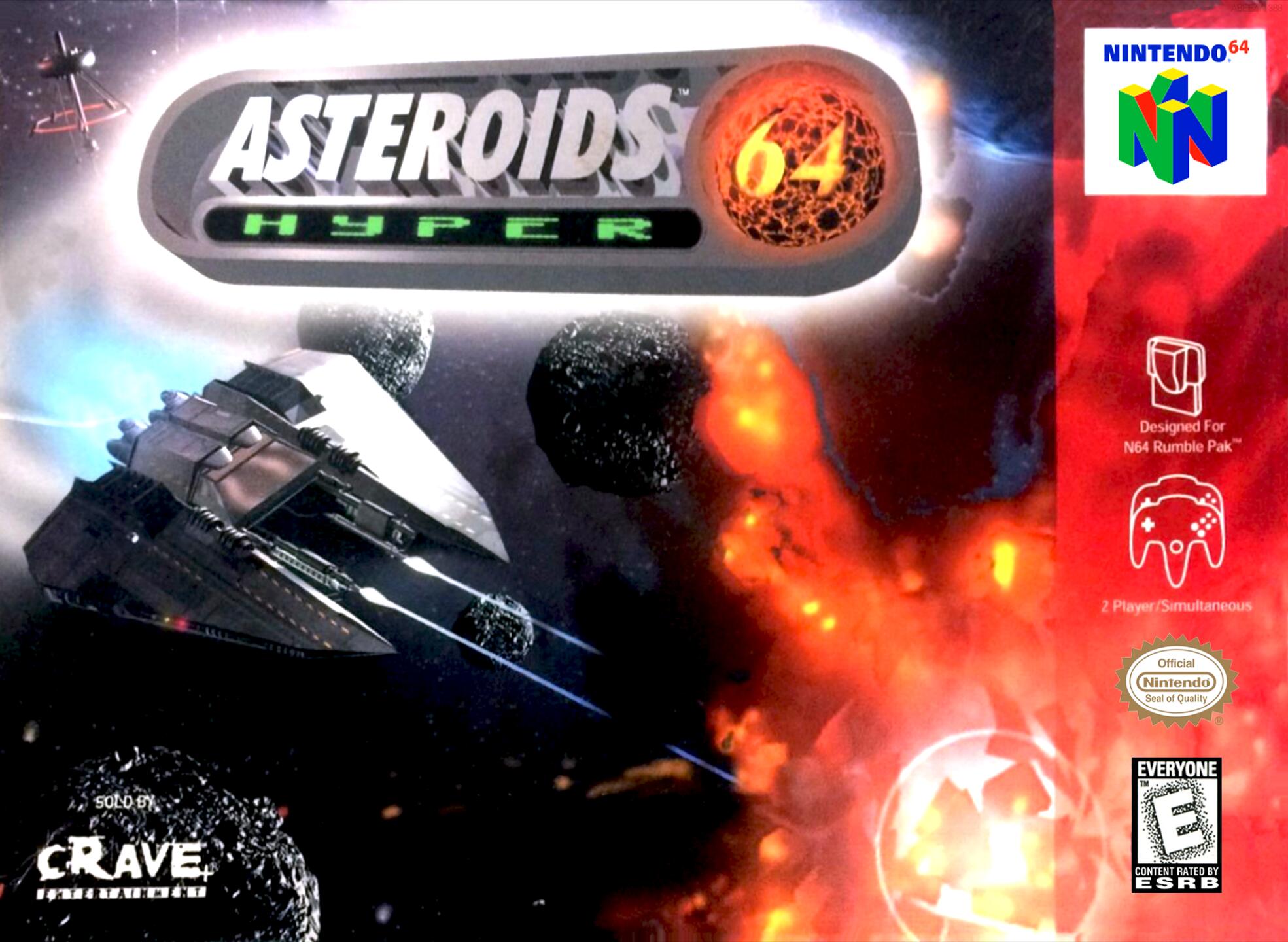 Asteroids Hyper 64 (USA) Cover