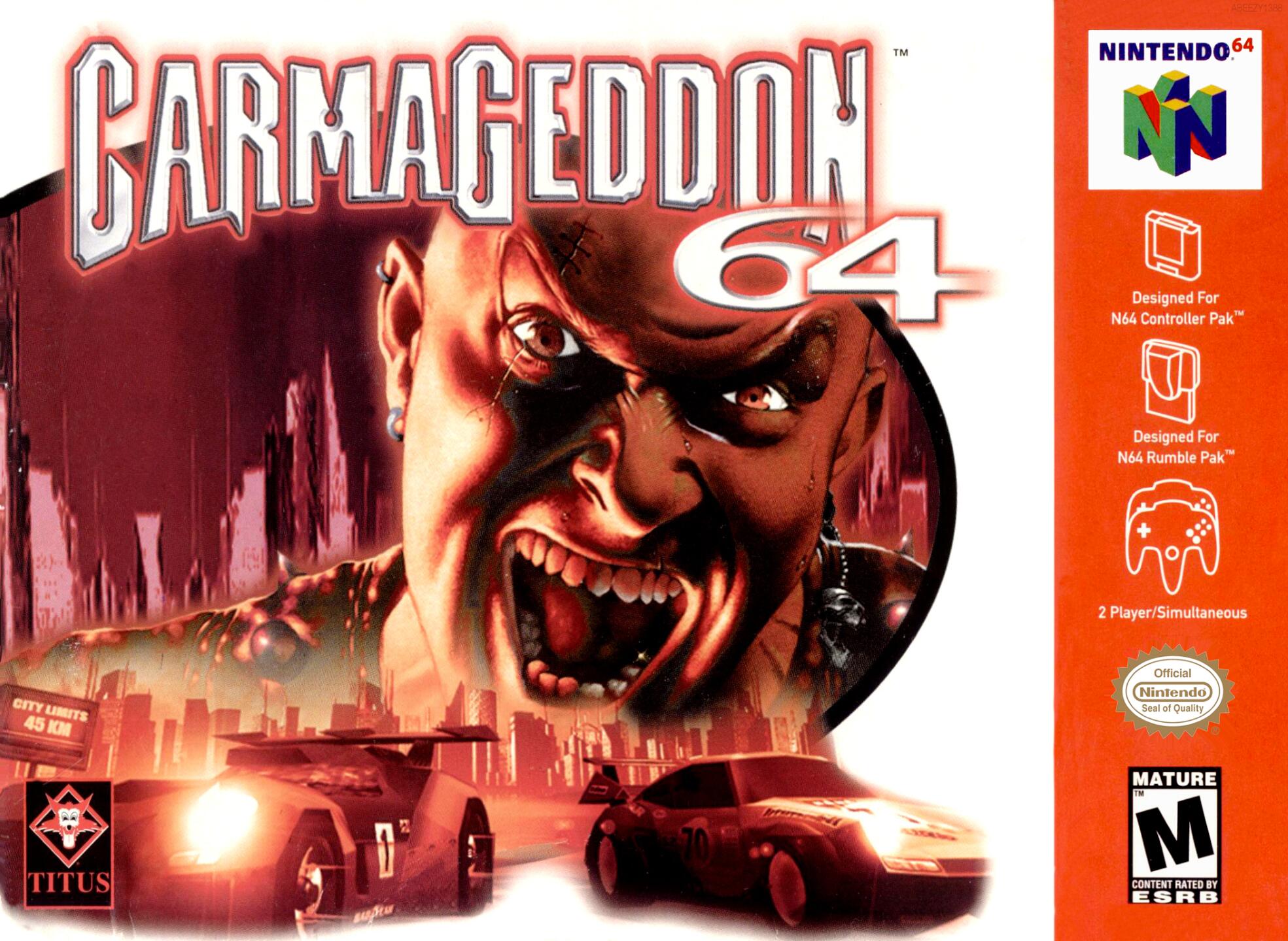 Carmageddon 64 (USA) Cover