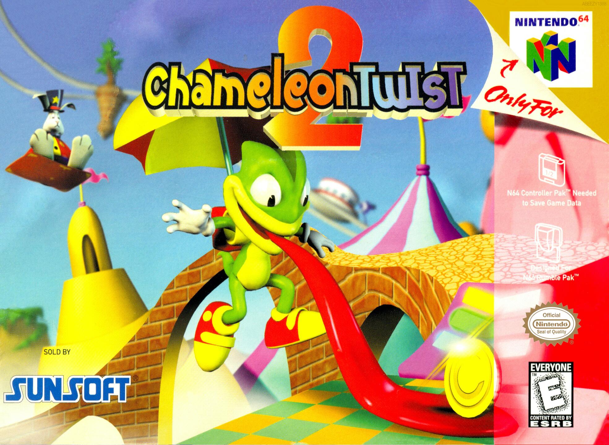 Chameleon Twist 2 (USA) Cover