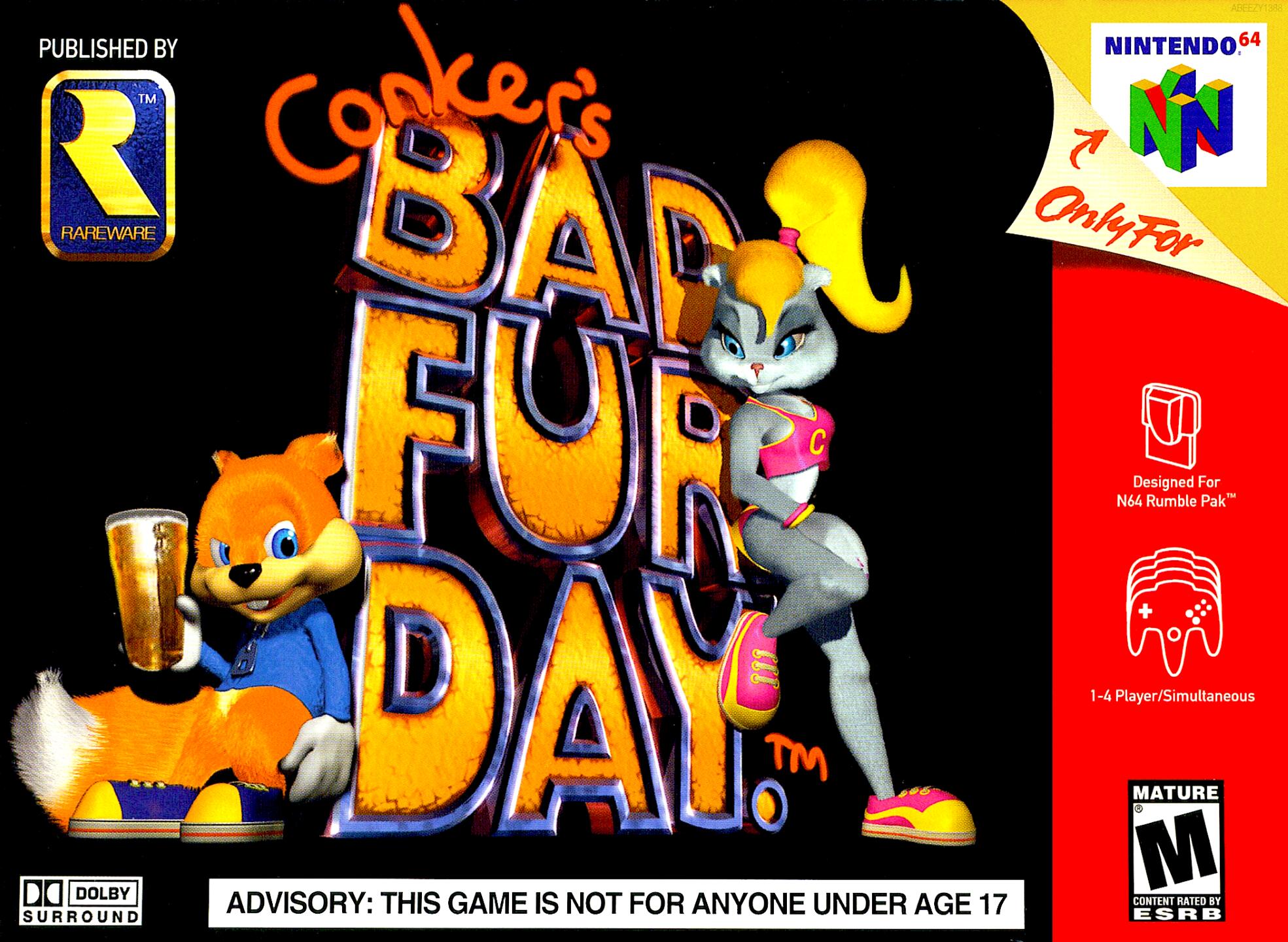 Conker's Bad Fur Day (USA) Cover
