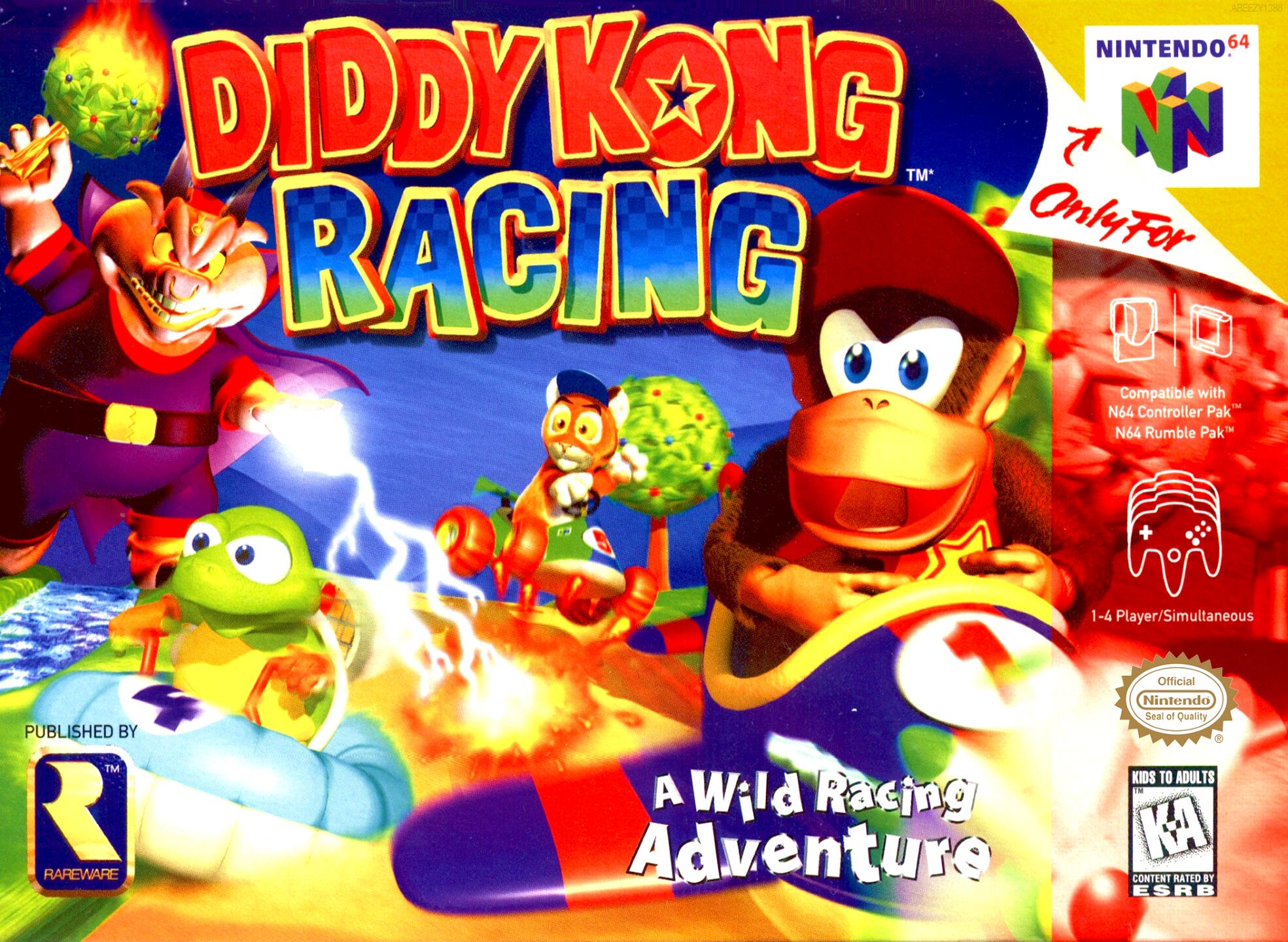 Diddy Kong Racing (USA) (En,Fr) (Rev 1) Cover