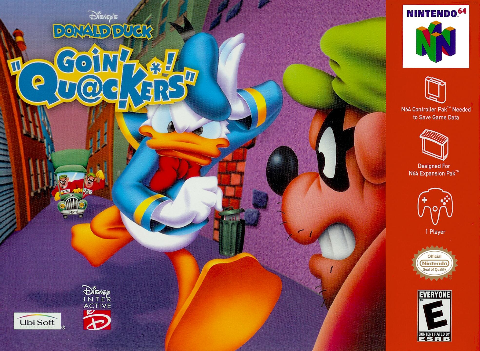 Donald Duck - Goin' Quackers (USA) (En,Fr,De,Es,It) Cover