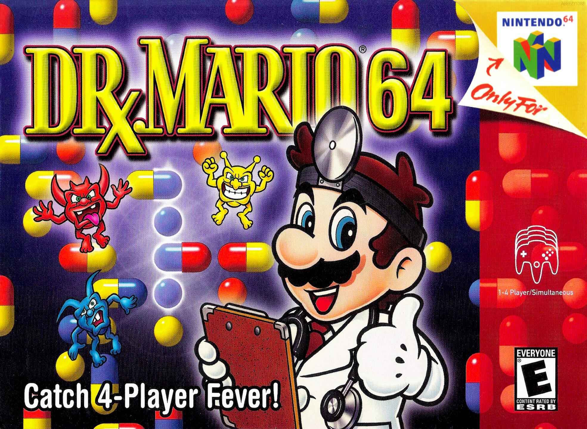 Dr. Mario 64 (USA) Cover
