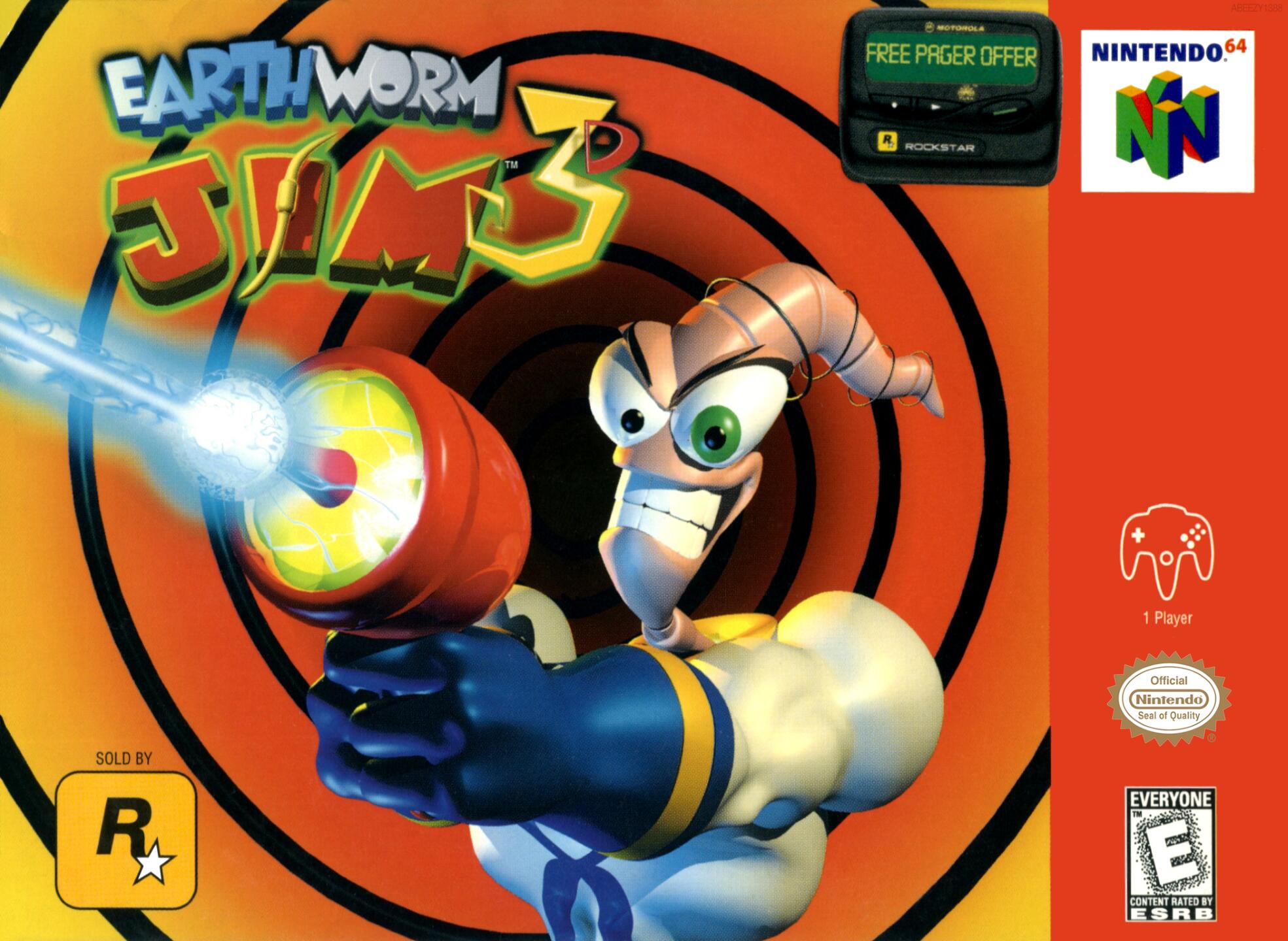 Earthworm Jim 3D (USA) Cover