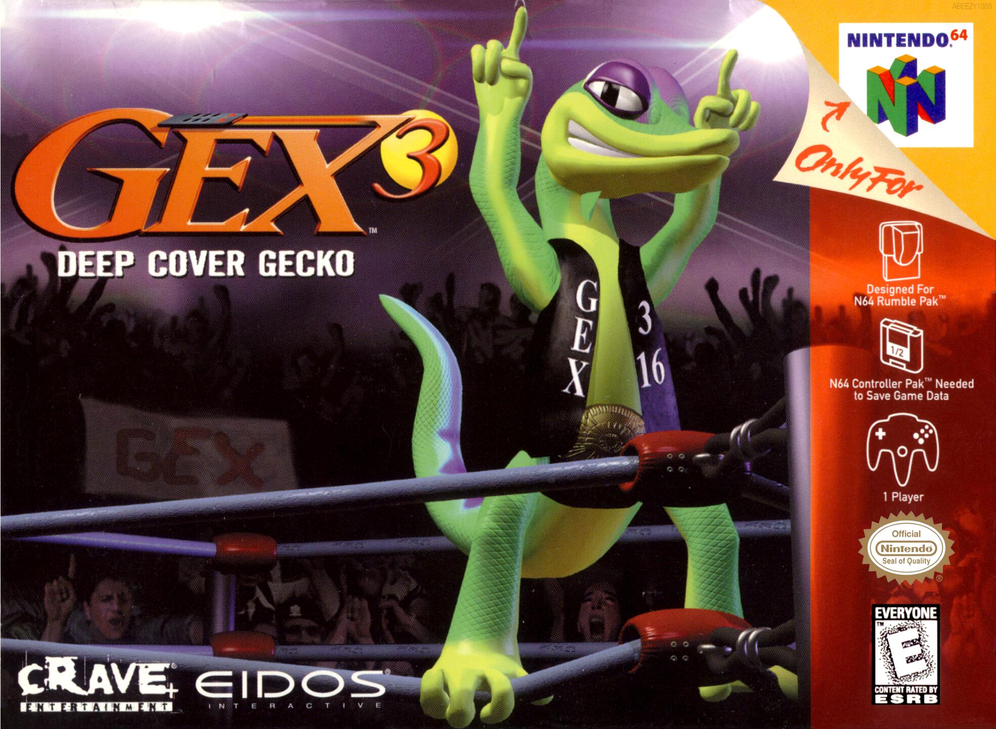 Gex 3 - Deep Cover Gecko (USA) Cover