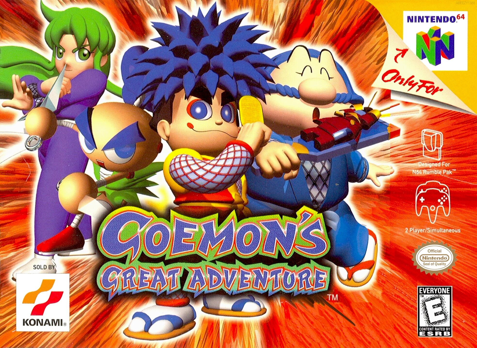 Goemon's Great Adventure (USA) Cover