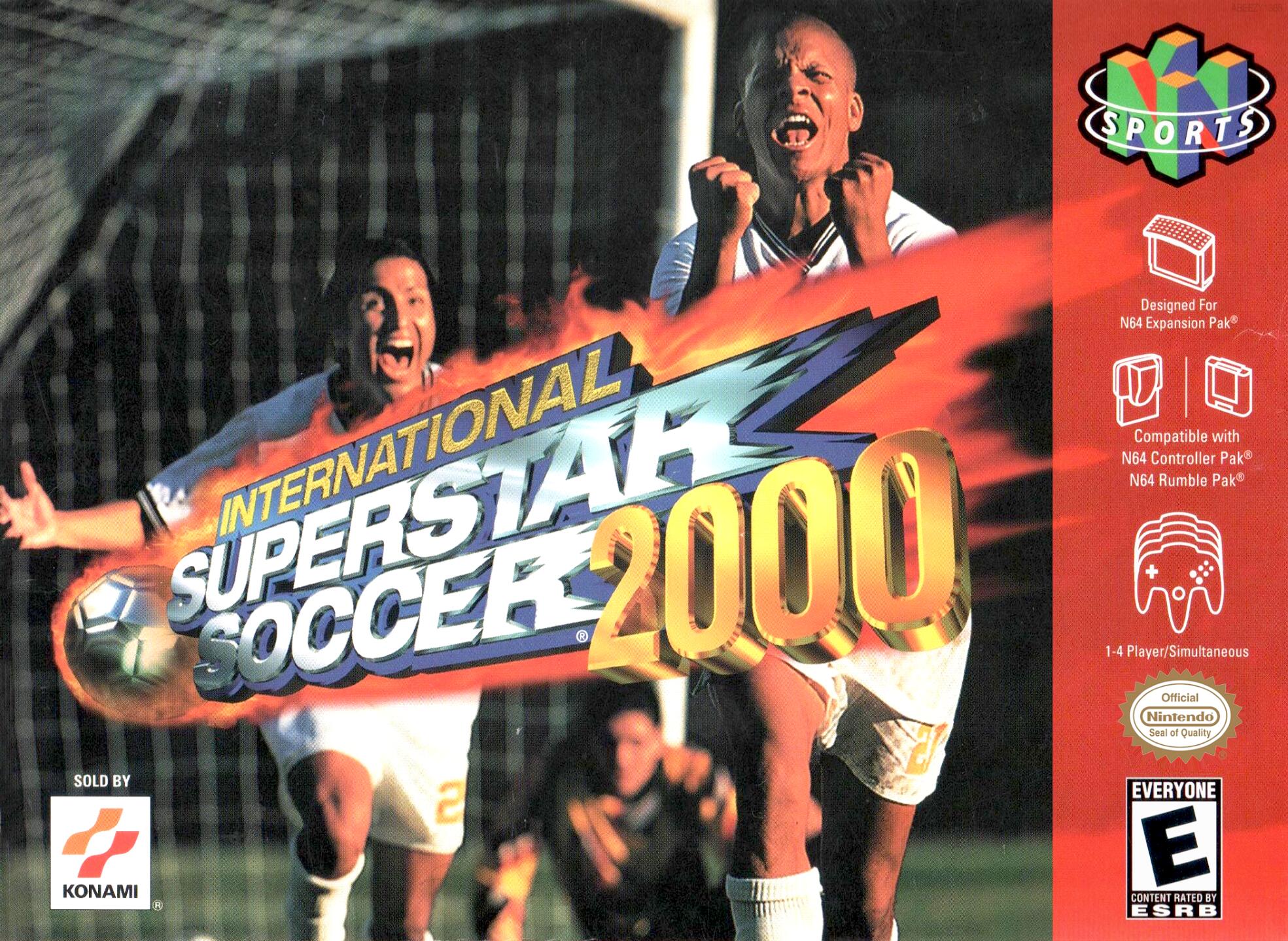 International Superstar Soccer 2000 (USA) (En,Es) (Rev 1) Cover