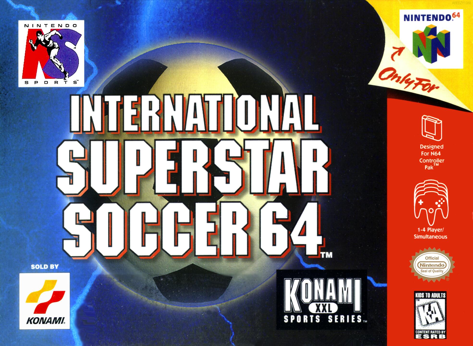 International Superstar Soccer 64 (USA) Cover