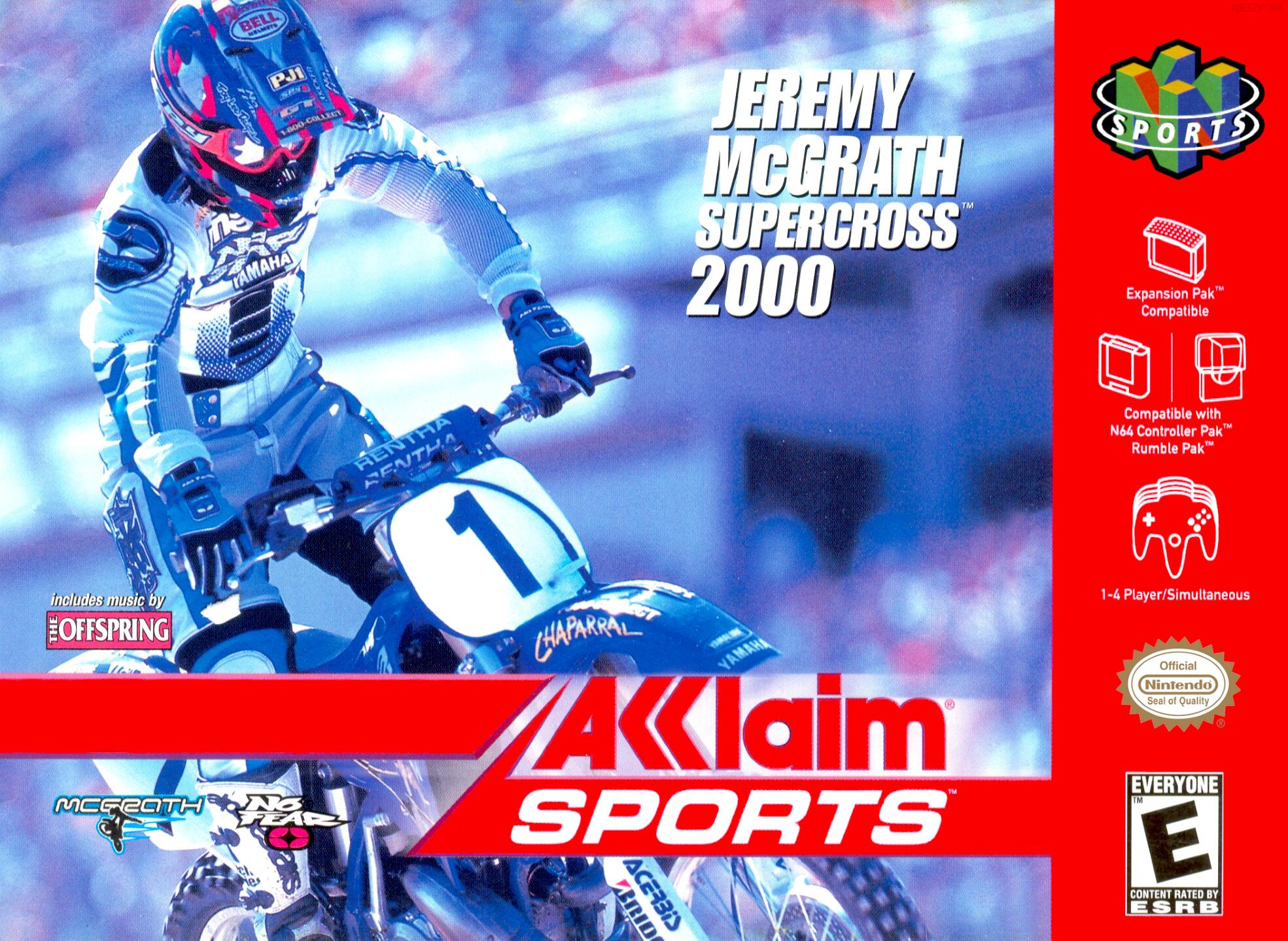 Jeremy McGrath Supercross 2000 (USA) Cover