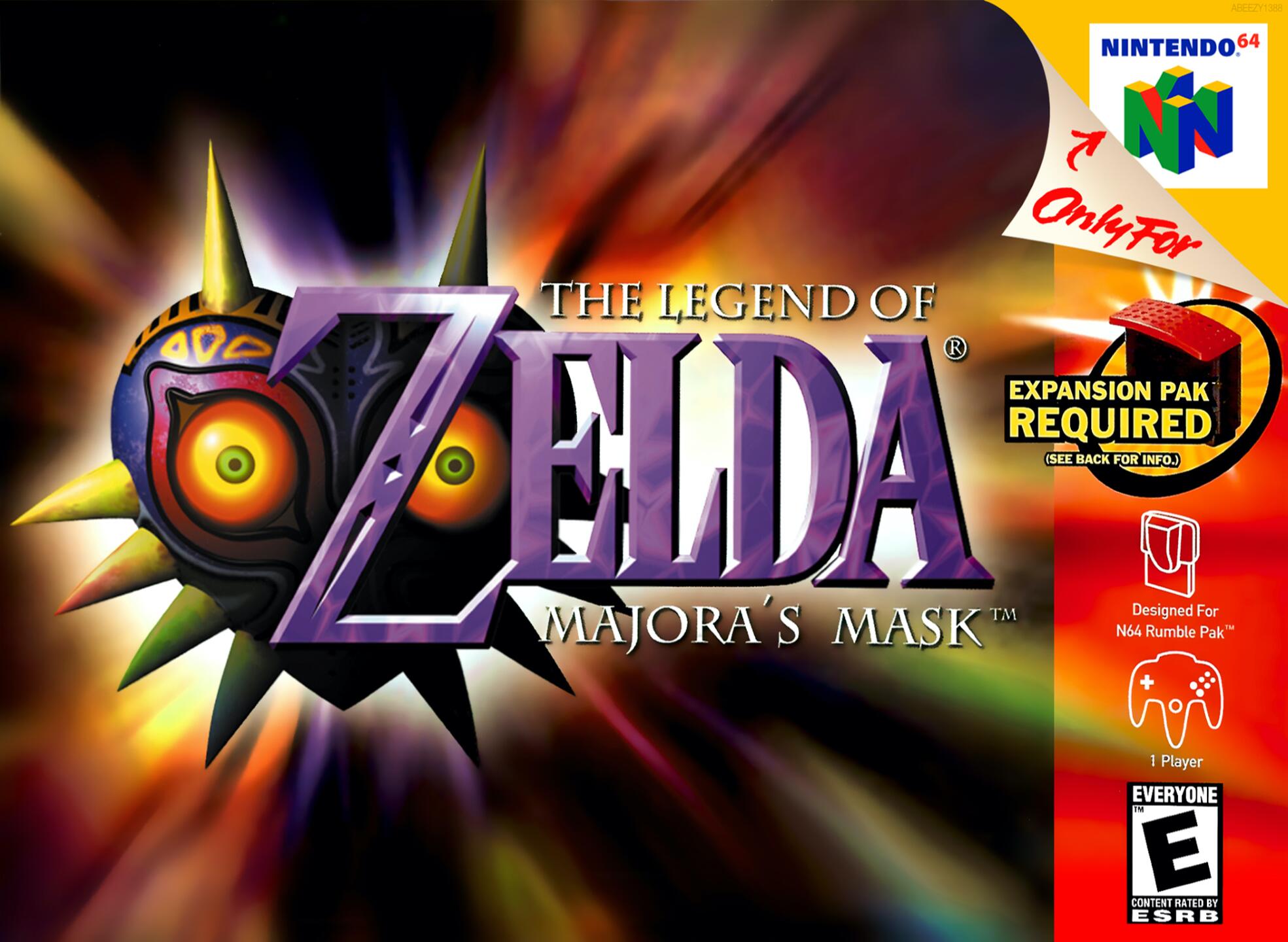 Legend of Zelda, The - Majora's Mask (USA) Cover