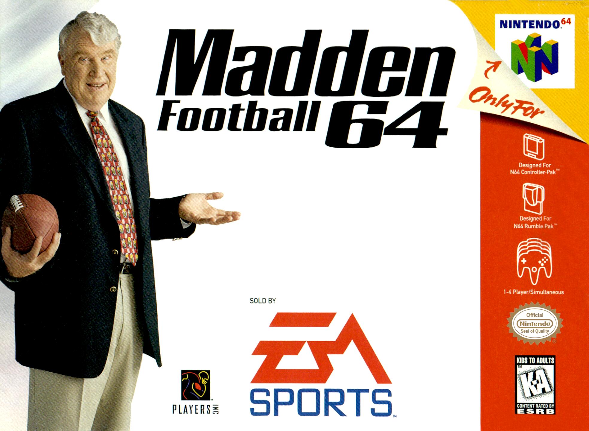 Madden Football 64 (USA) Cover