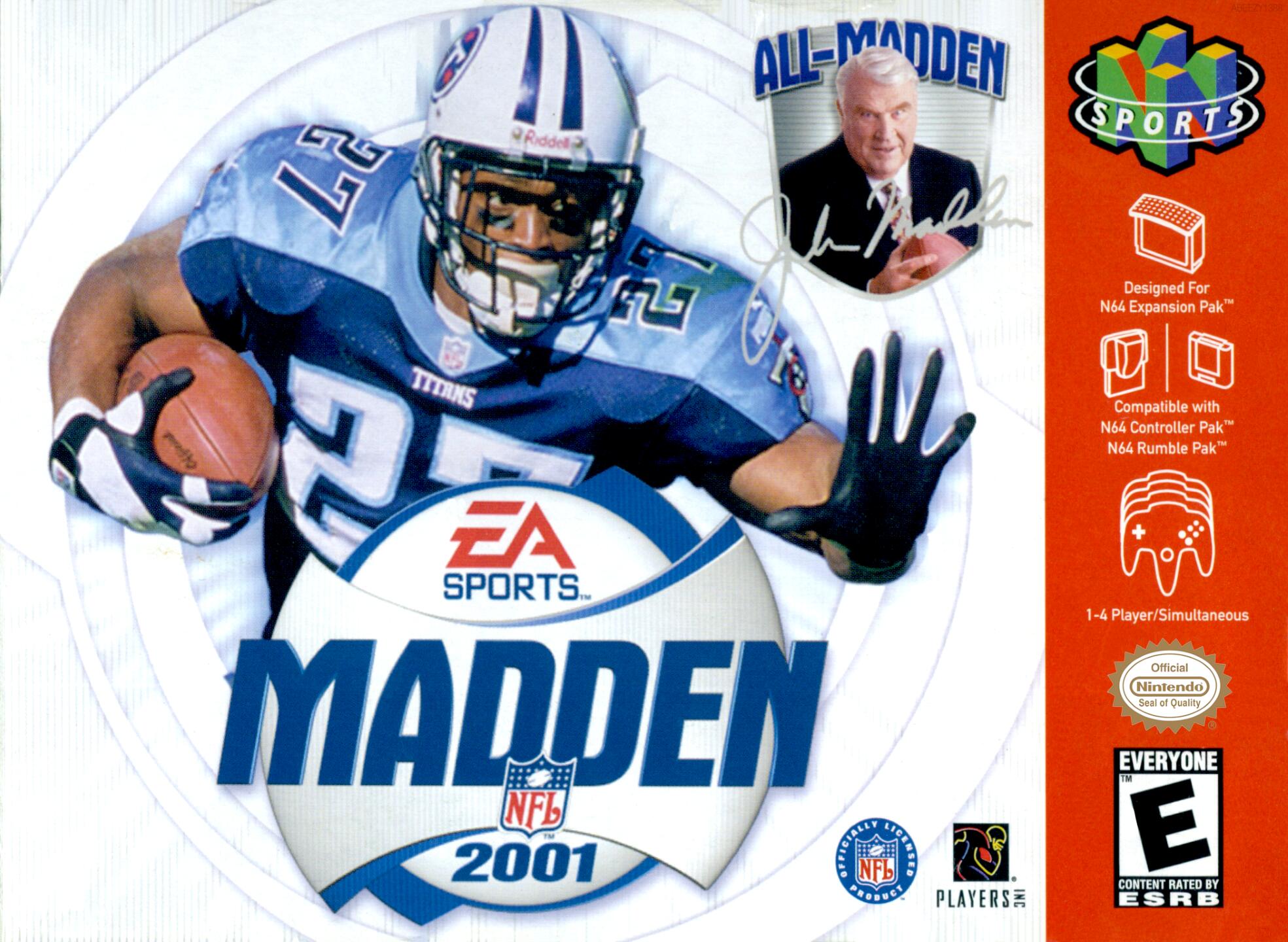 Madden NFL 2001 (USA) Cover