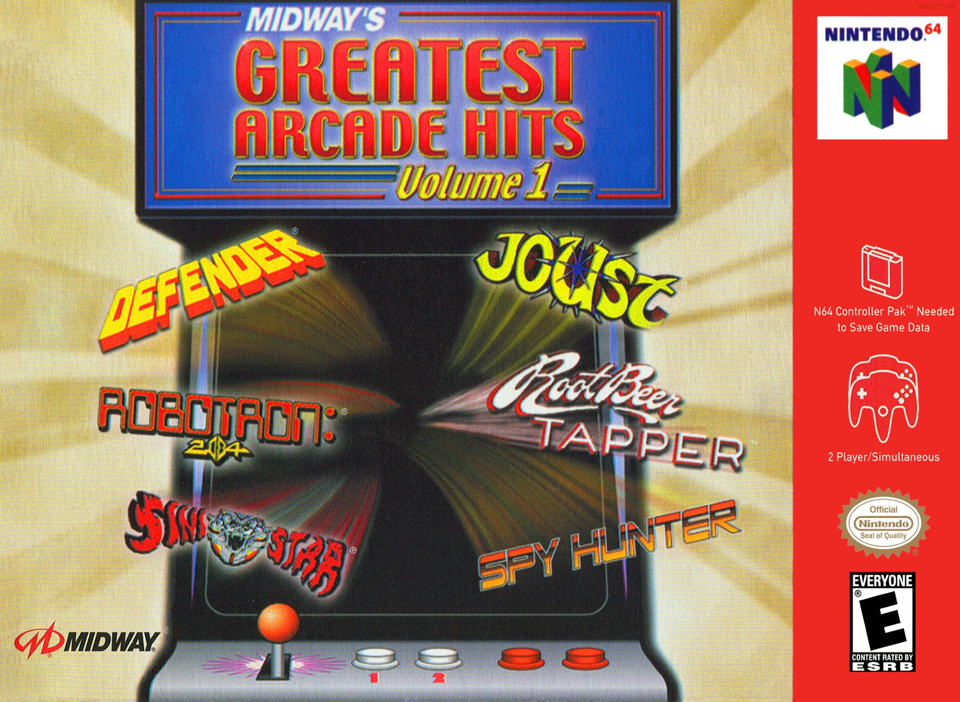 Midway's Greatest Arcade Hits - Volume 1 (USA) Cover