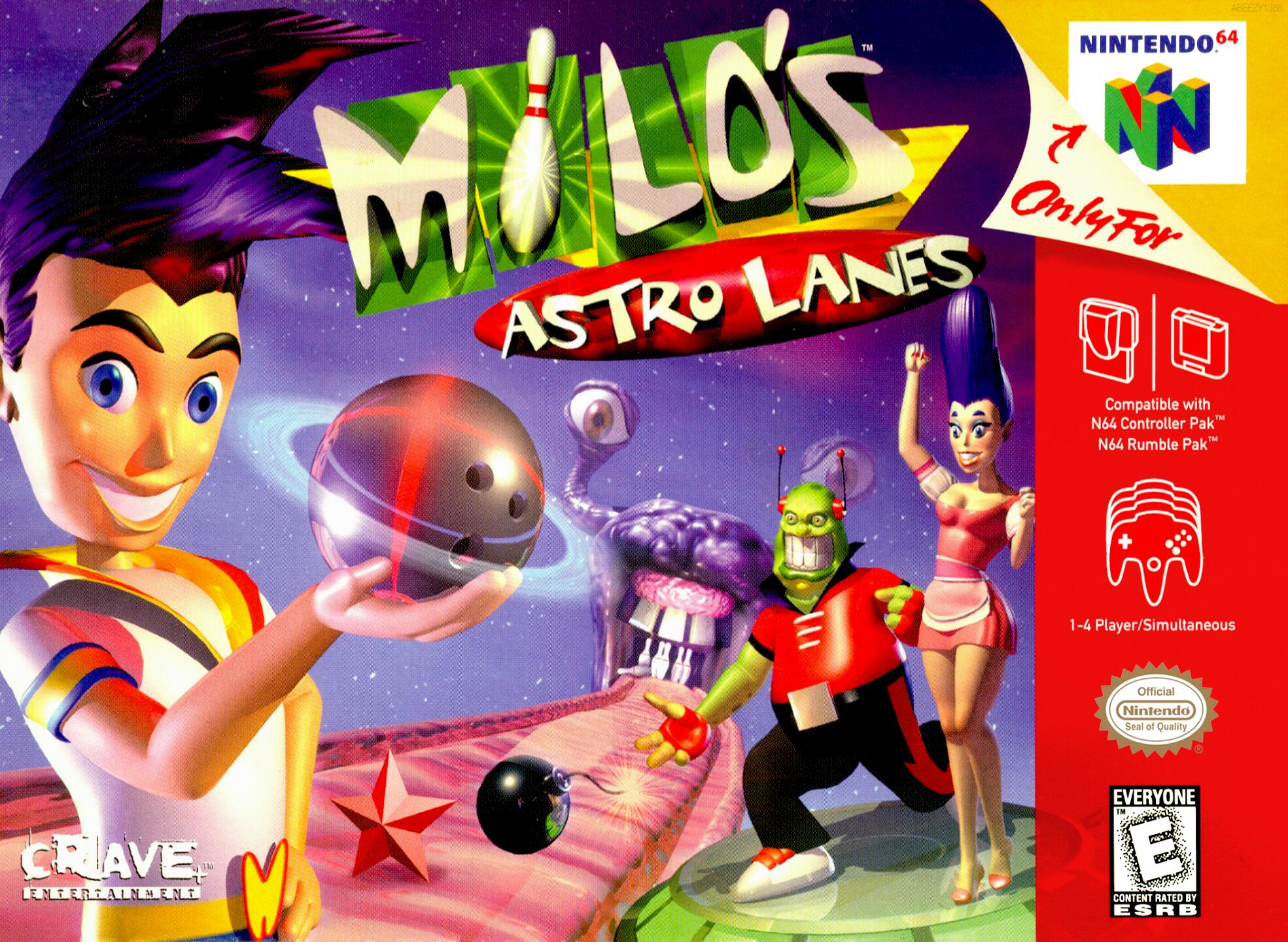 Milo's Astro Lanes (USA) Cover