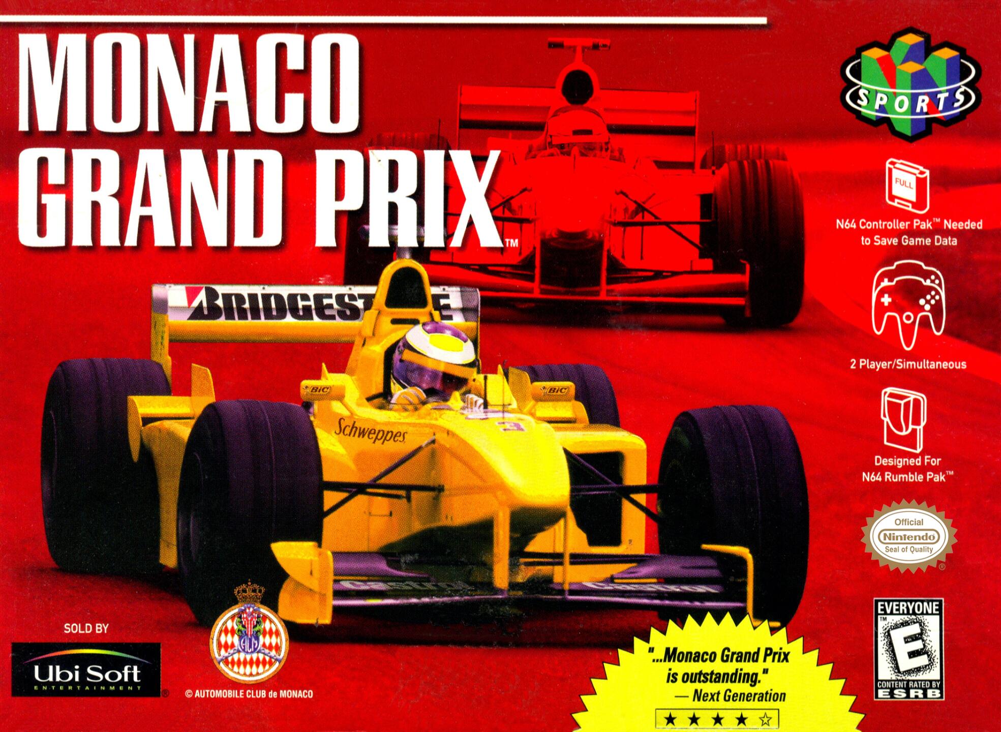 Monaco Grand Prix (USA) Cover