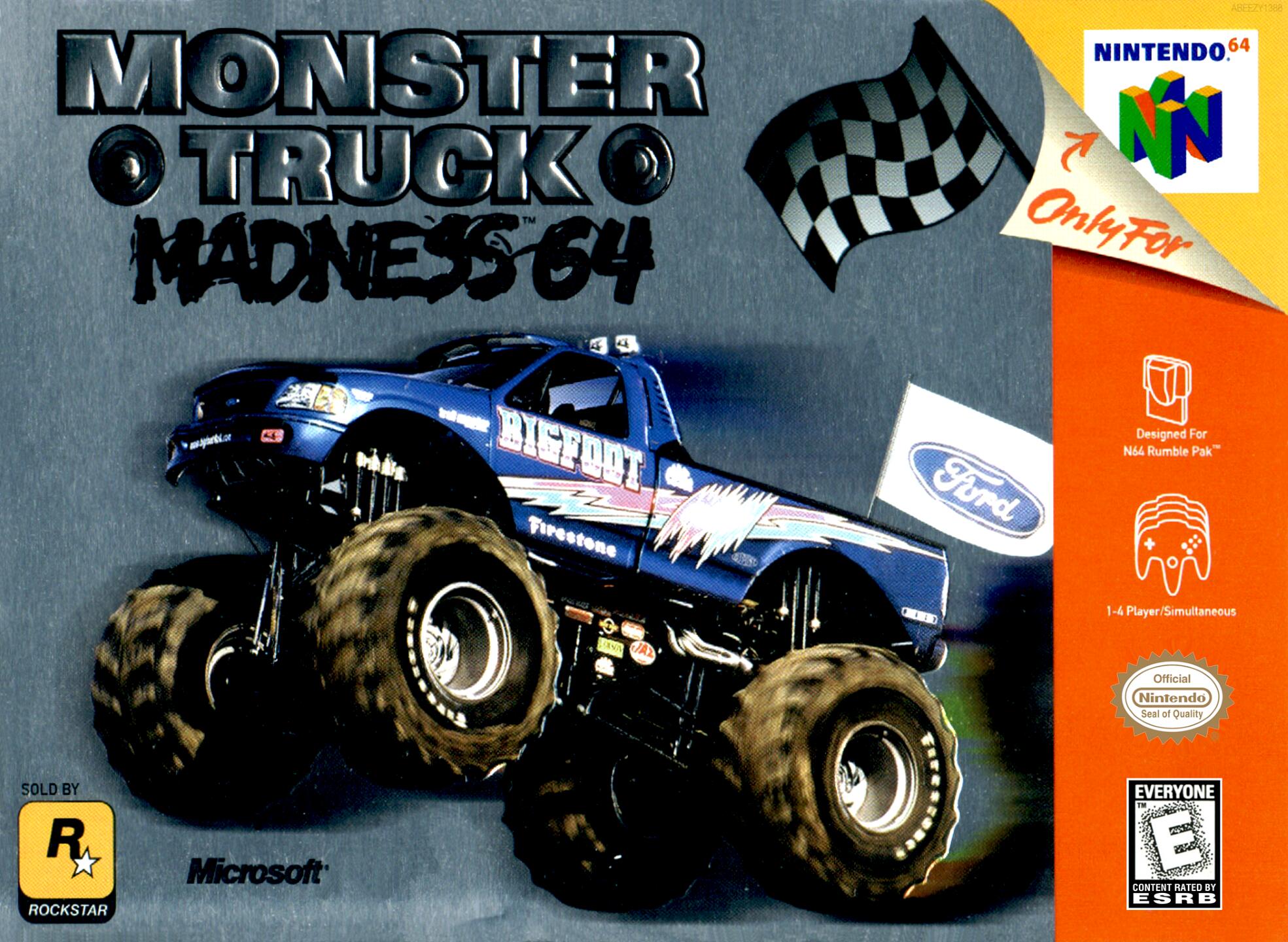Monster Truck Madness 64 (USA) Cover