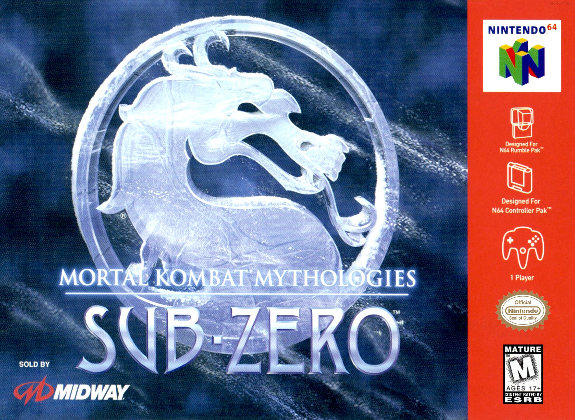Mortal Kombat Mythologies - Sub-Zero (USA) Cover