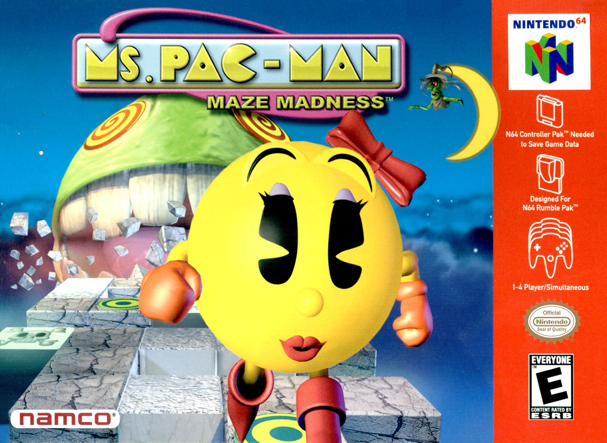 Ms. Pac-Man - Maze Madness (USA) Cover