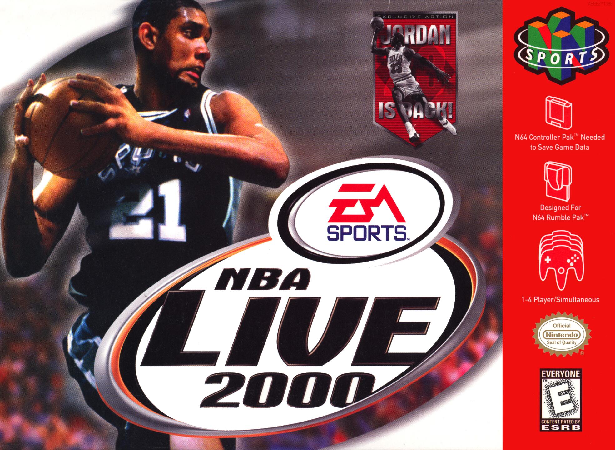 NBA Live 2000 (USA) (En,Fr,De,Es) Cover