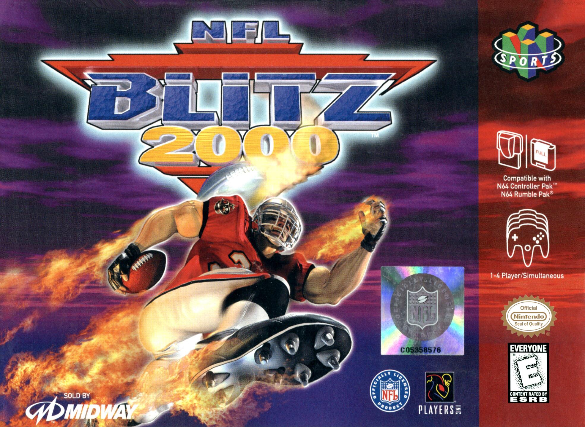NFL Blitz 2000 (USA) (Rev 1) Cover