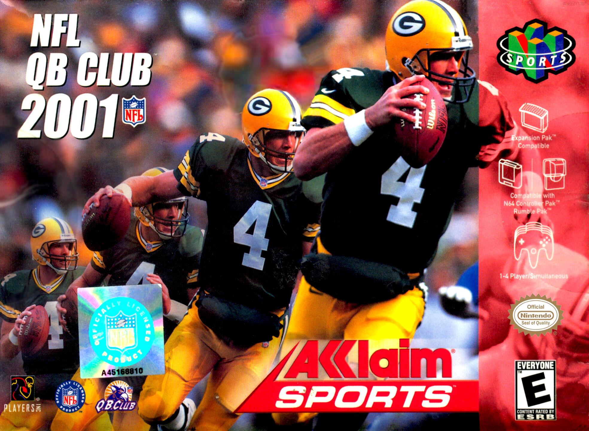 NFL QB Club 2001 (USA) Cover