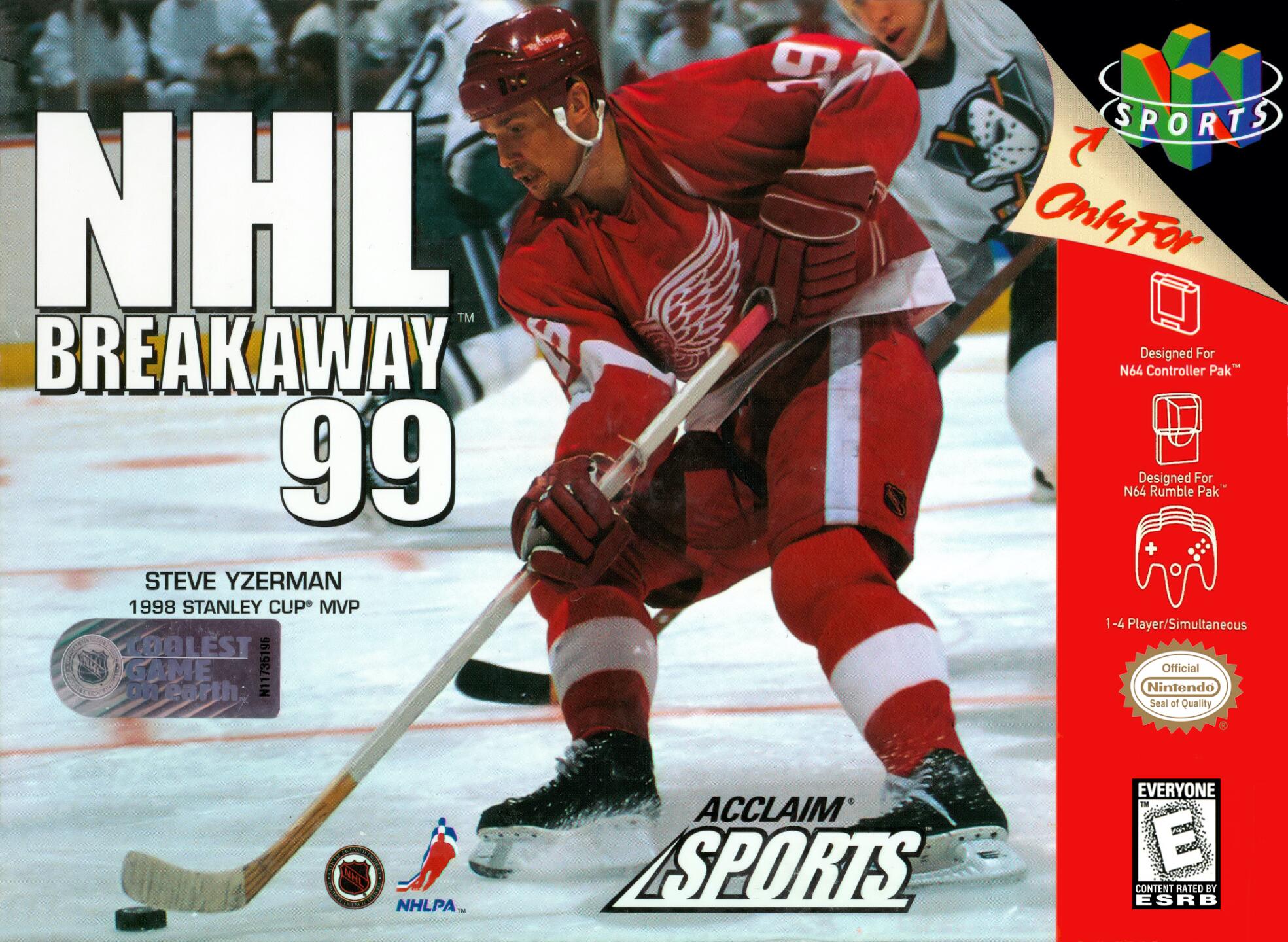 NHL Breakaway 99 (USA) Cover