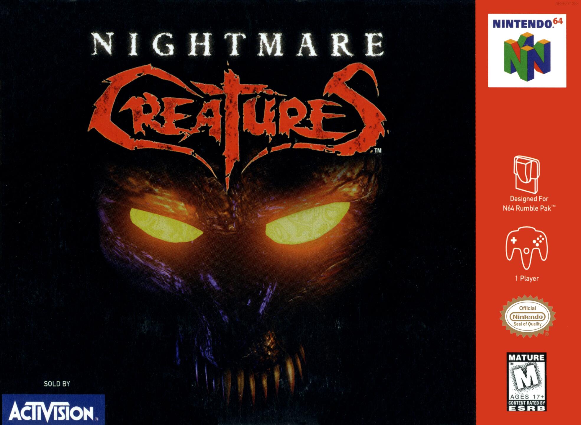 Nightmare Creatures (USA) Cover