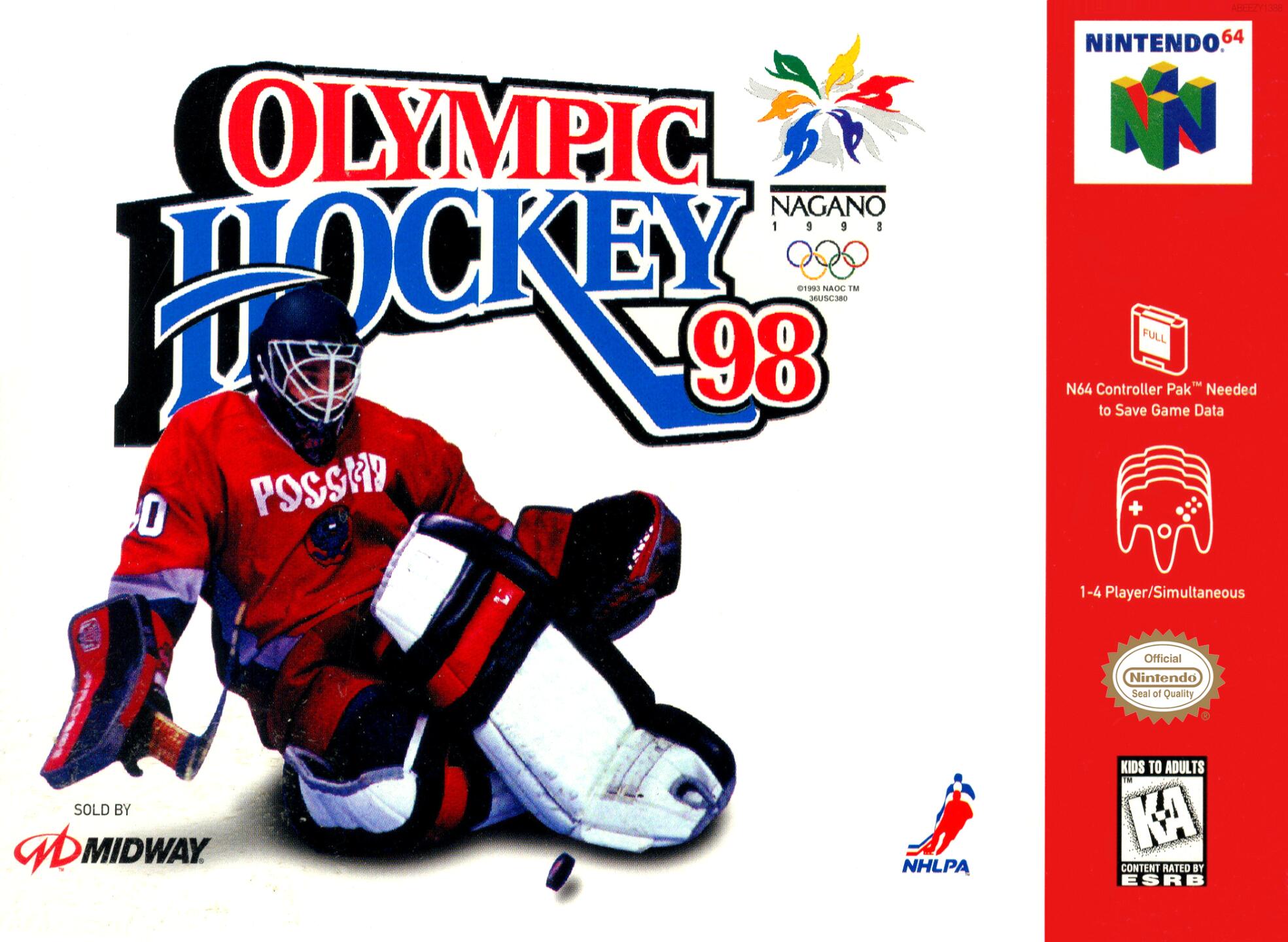 Olympic Hockey 98 (USA) Cover