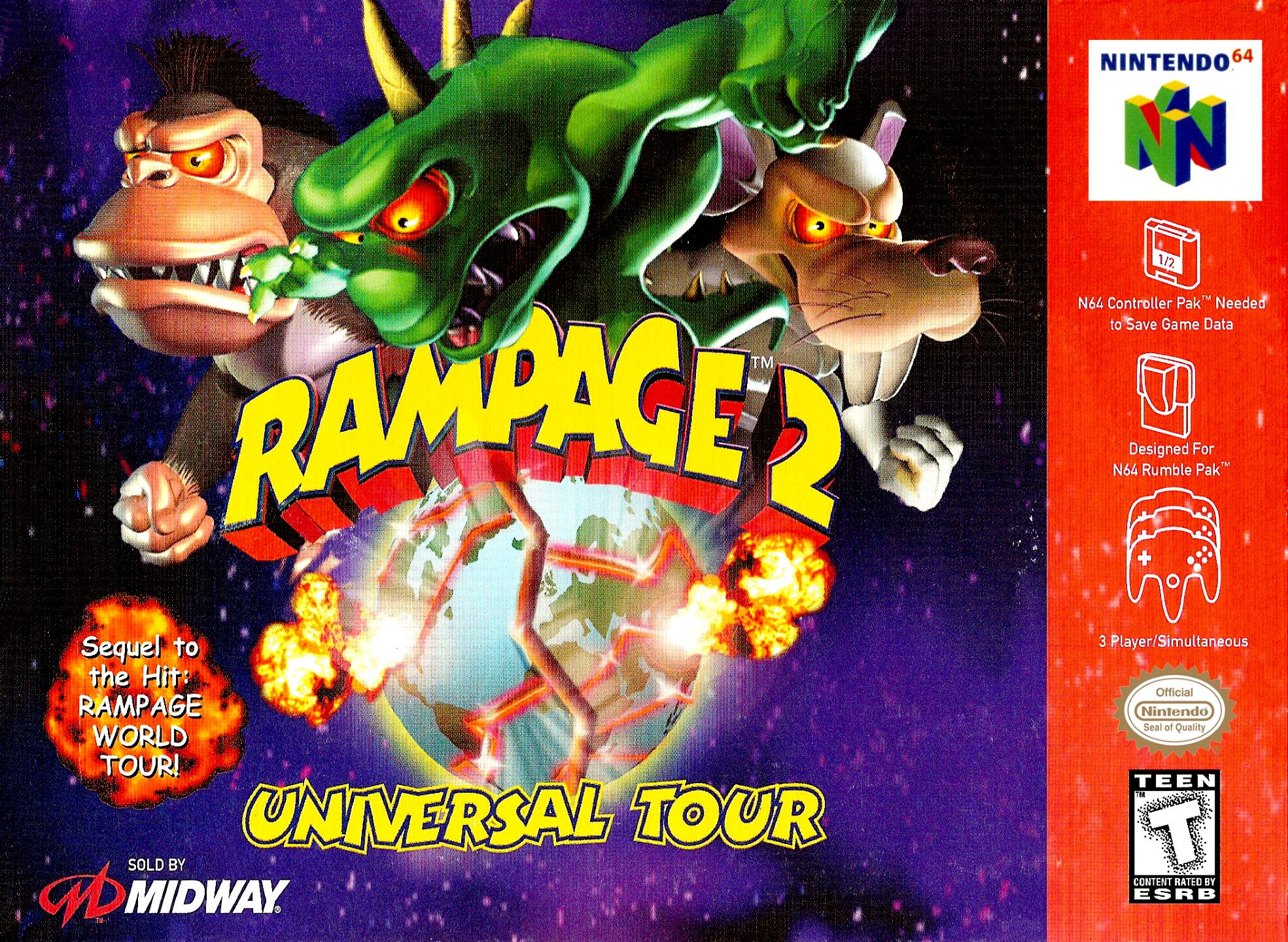 Rampage 2 - Universal Tour (USA) Cover