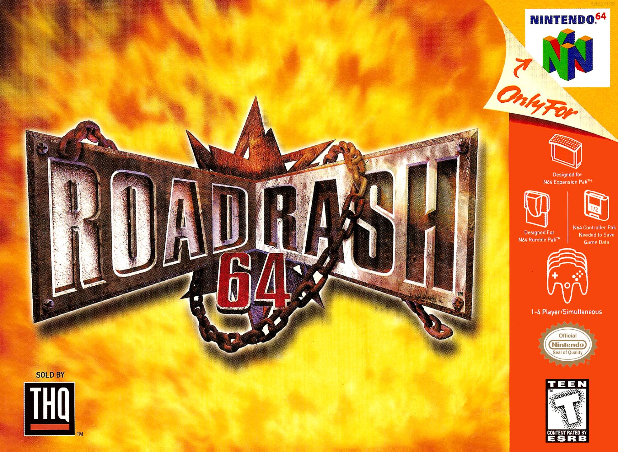 Road Rash 64 (USA) Cover