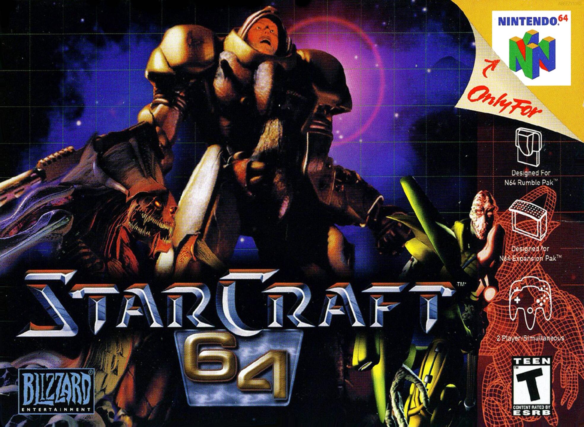 StarCraft 64 (USA) Cover