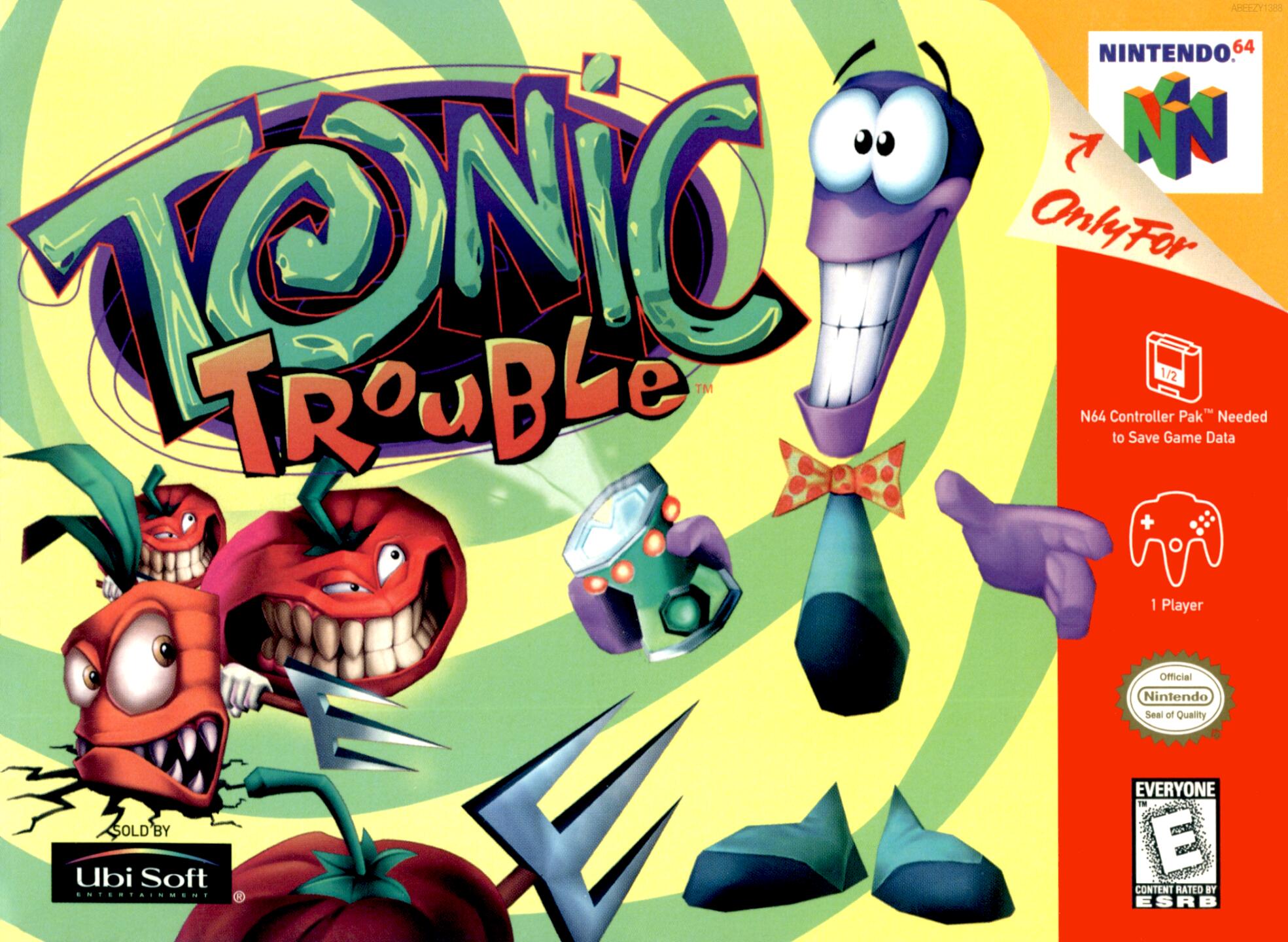 Tonic Trouble (USA) (Rev 1) Cover