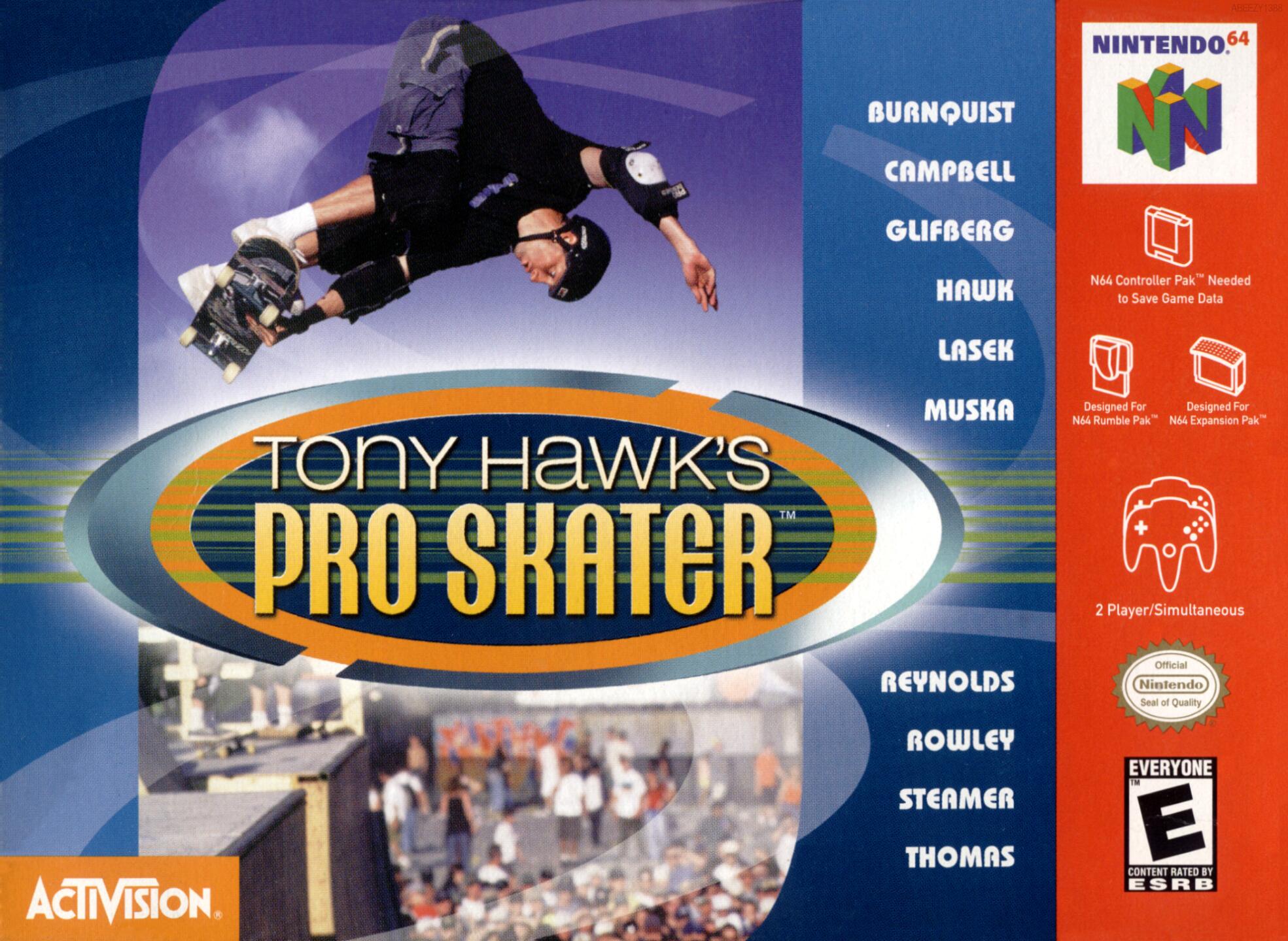 Tony Hawk's Pro Skater (USA) (Rev 1) Cover