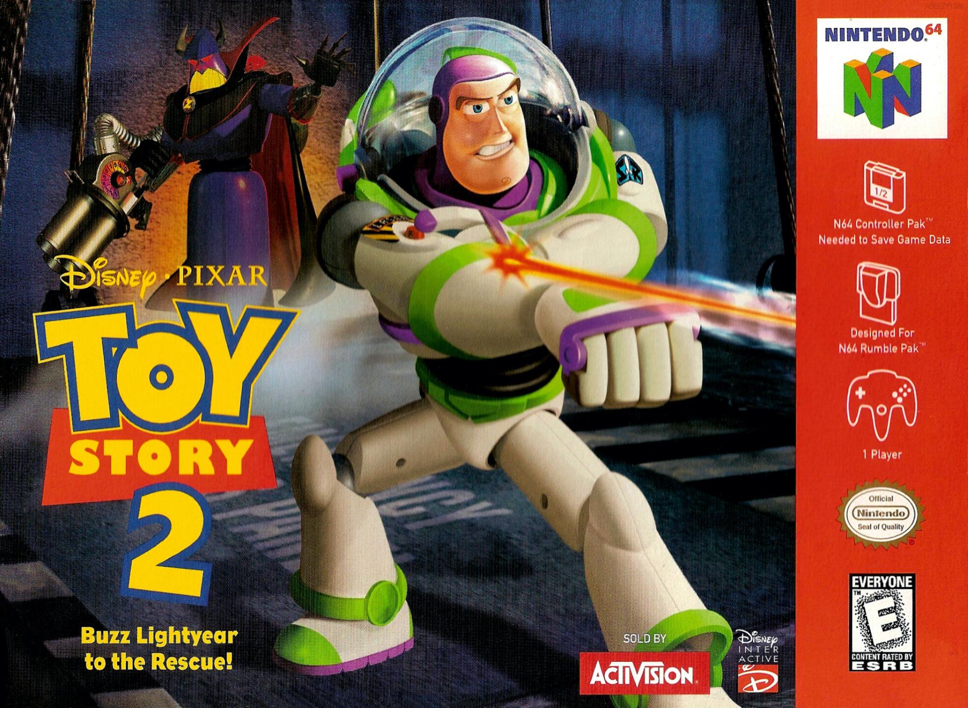 Toy Story 2 - Buzz Lightyear to the Rescue! (USA) (Rev 1) Cover