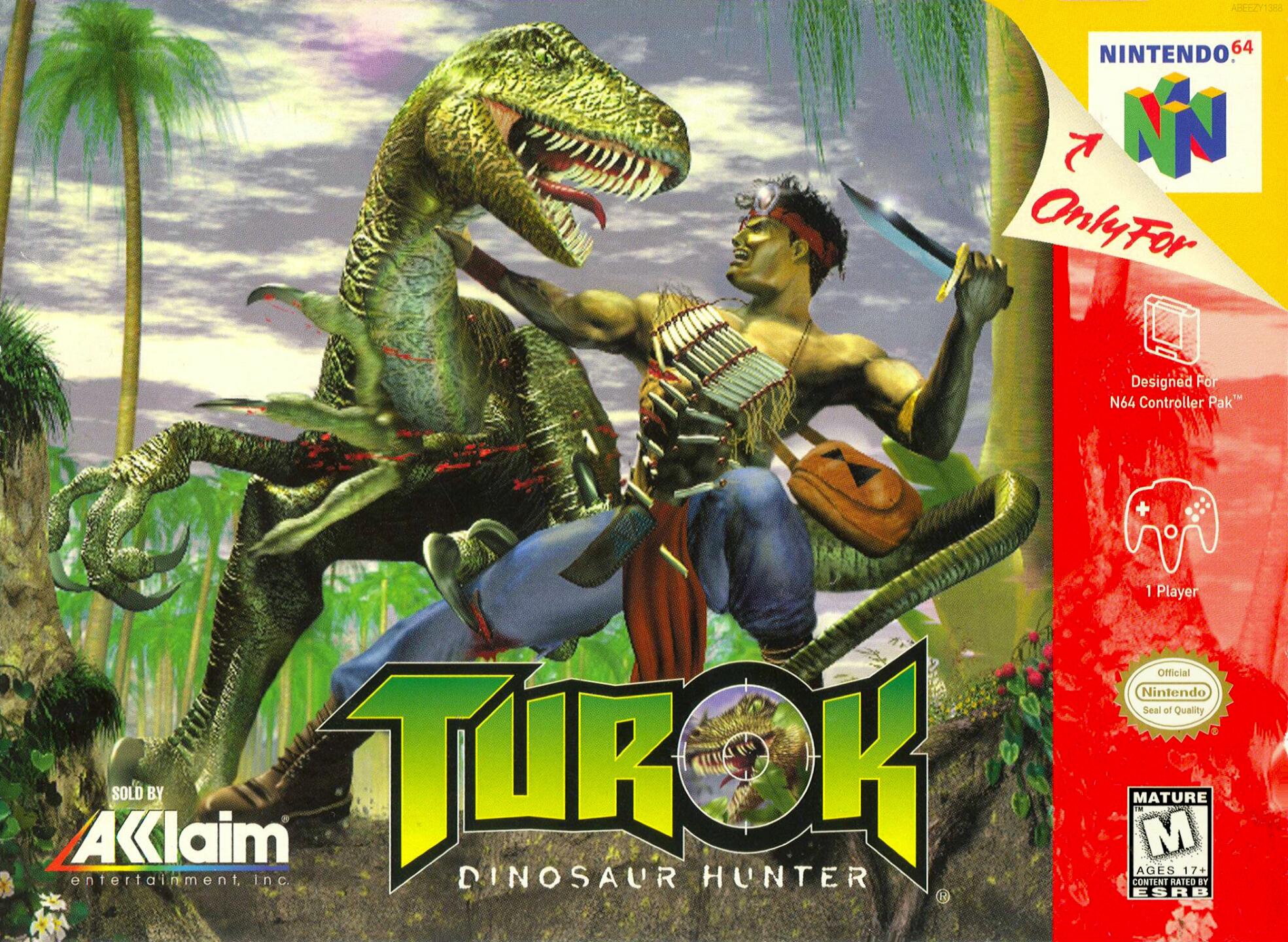 Turok - Dinosaur Hunter (USA) (Rev 2) Cover