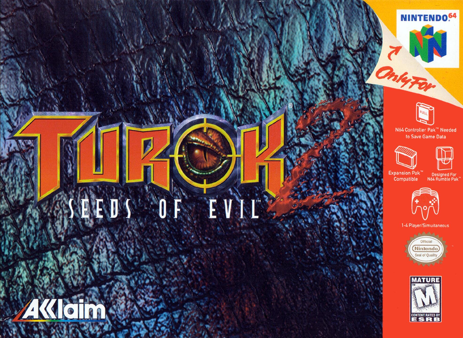 Turok 2 - Seeds of Evil (USA) (Rev 1) Cover