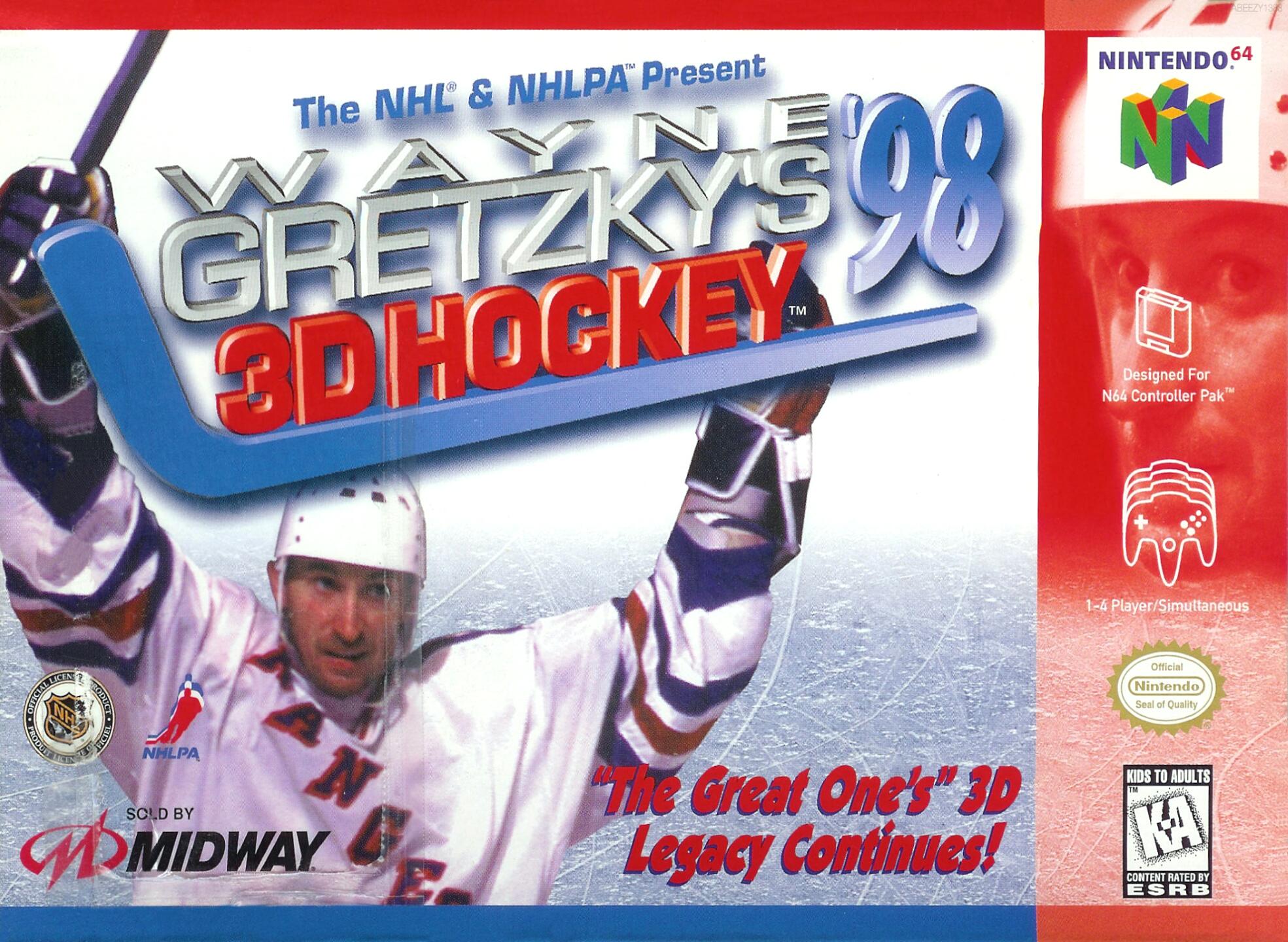 Wayne Gretzky's 3D Hockey '98 (USA) Cover